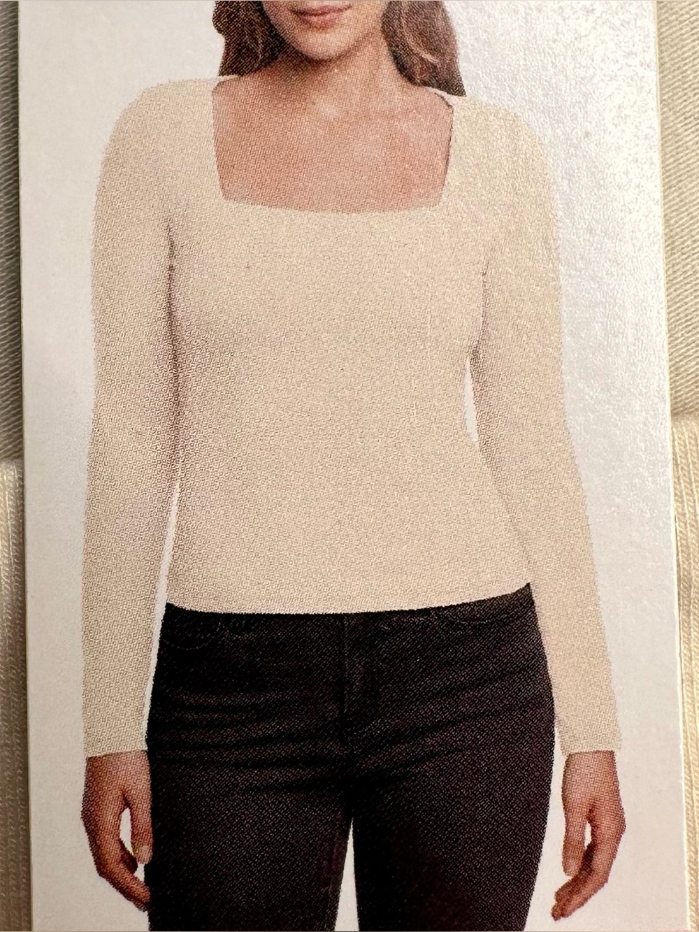 Express Square-neck top